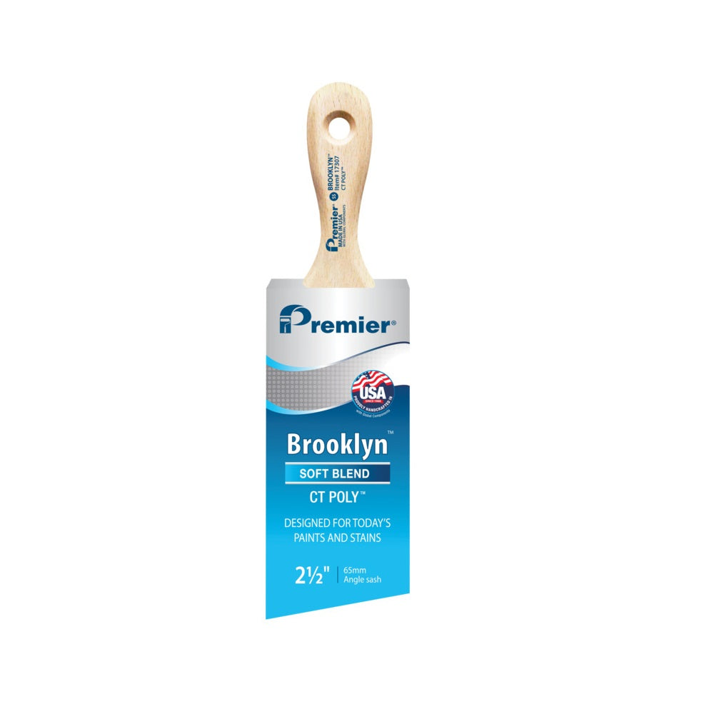 Premier 17307 Brooklyn Short Sash Paint Brush, 2-1/2 Inch