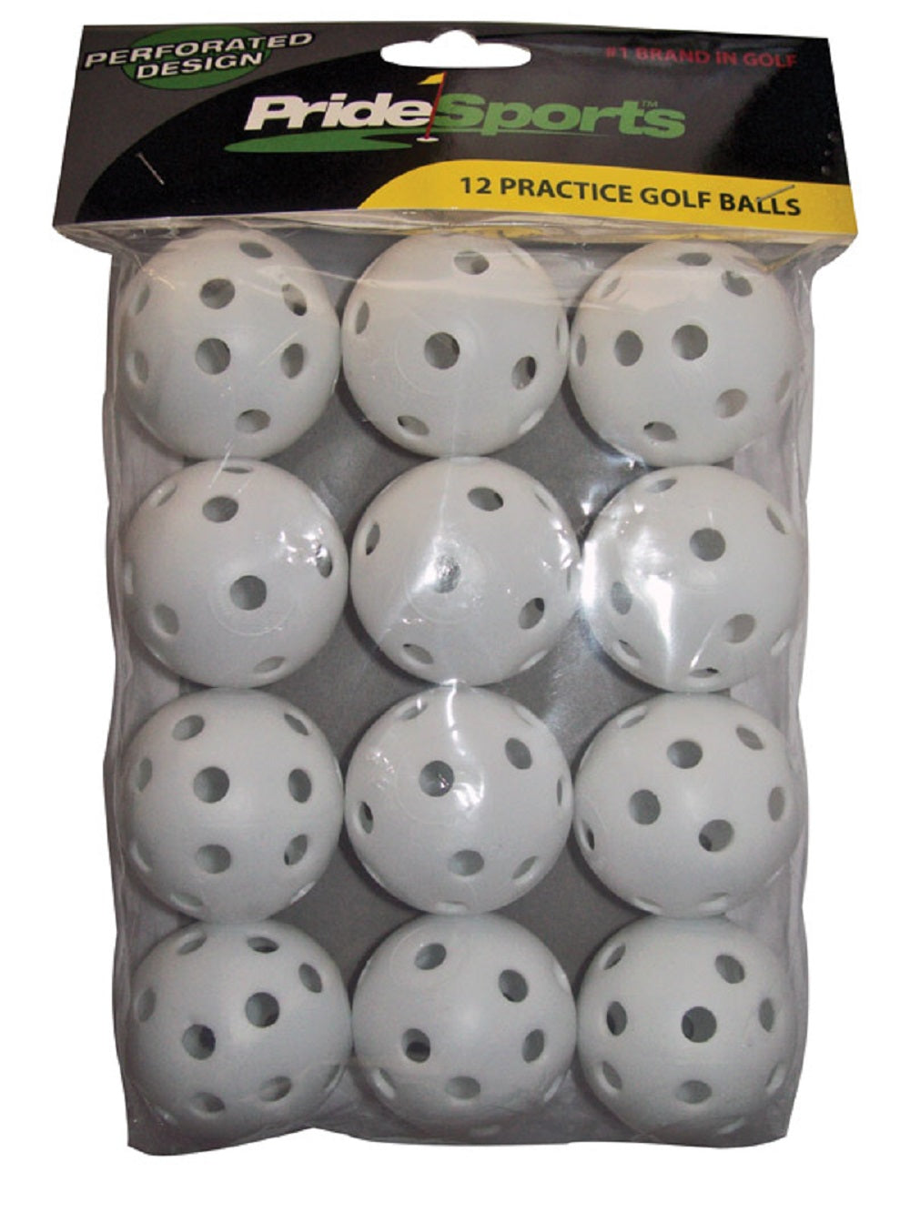 PrideSports PAWB6012 Practice Golf Balls, Bag of 12