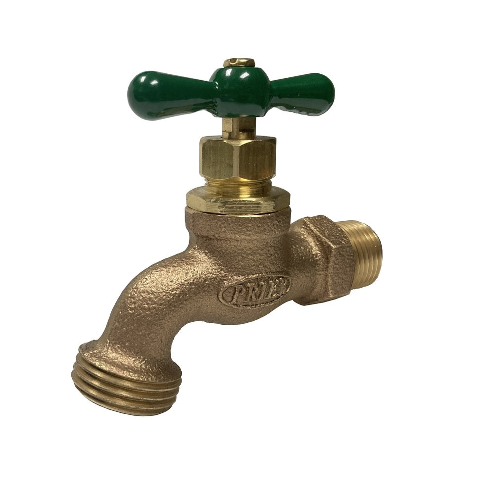 Prier 44.42 44 Series Garden Hose Bibb, 1/2 Inch, Brass