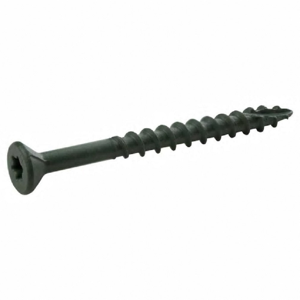 PrimeGuard Plus L312ST5 Star Deck Screws, Steel, Green, 3.5 inch