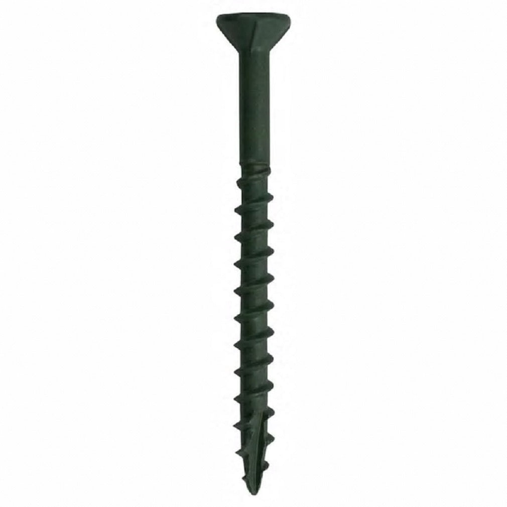PrimeGuard Plus L312ST5 Star Deck Screws, Steel, Green, 3.5 inch