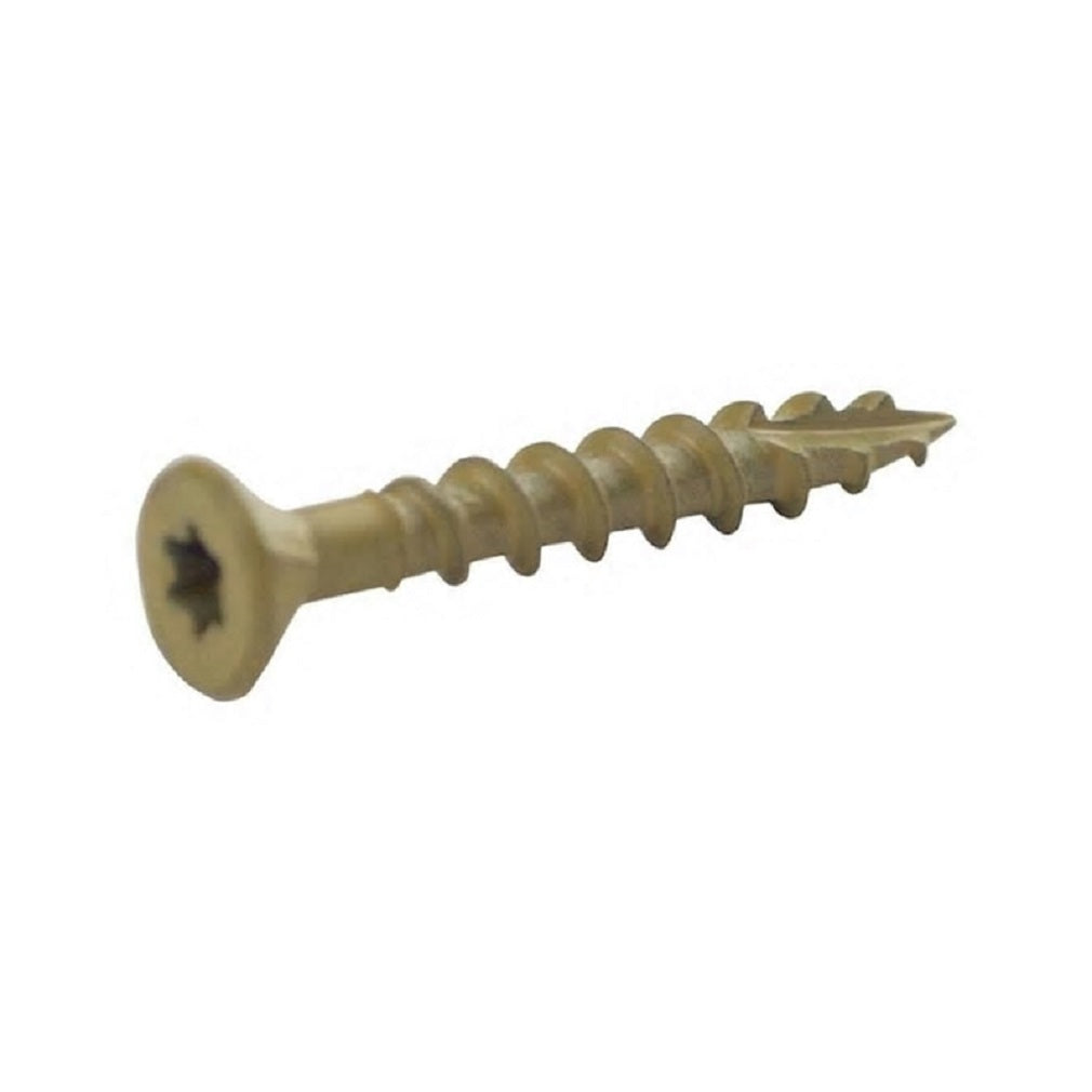 PrimeGuard Plus L2STT5 Star Deck Screws, Steel, Tan, 2 Inch