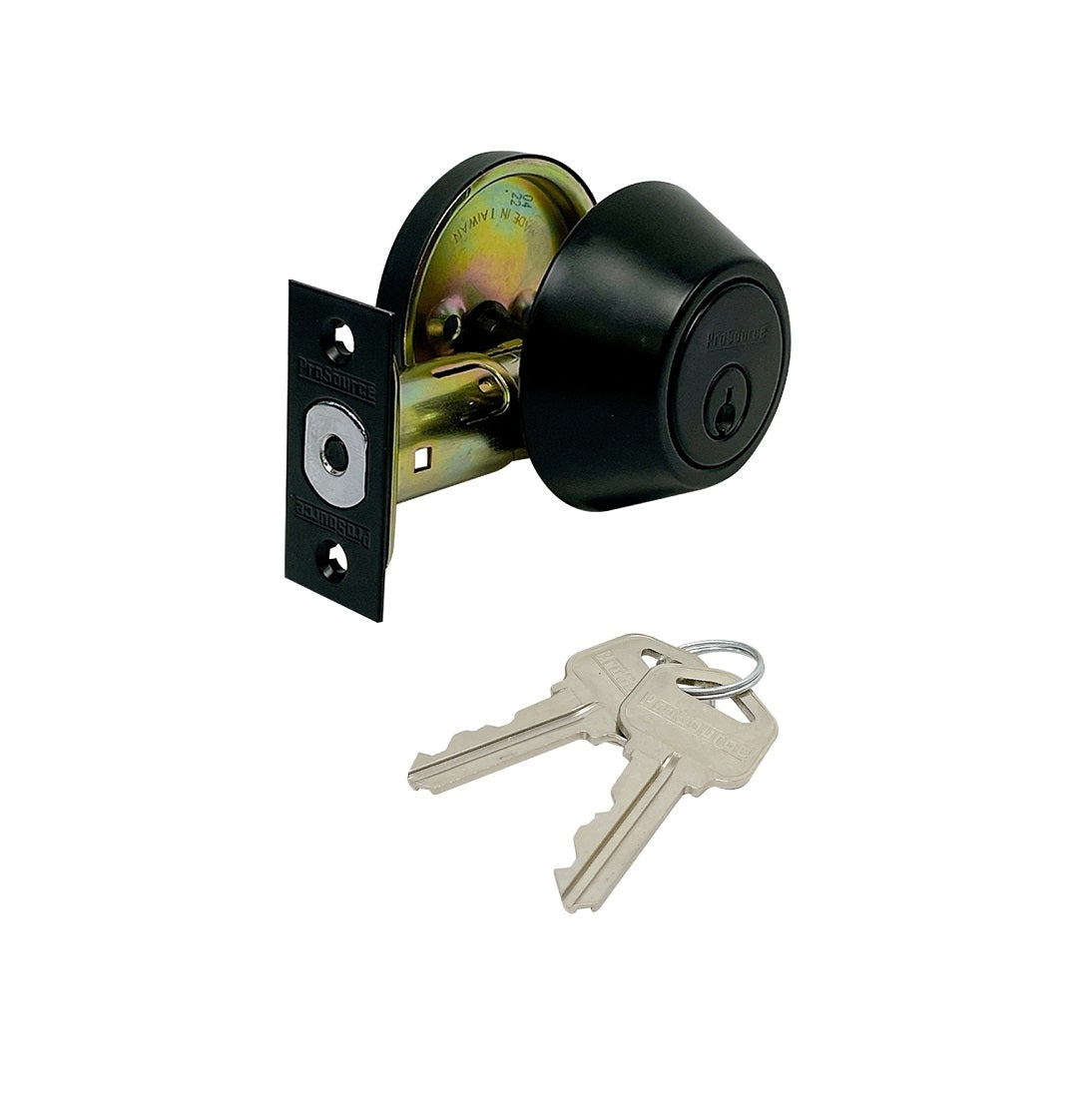 ProSource DLX91-SP5V24 Single Cylinder Deadbolt, Matte Black