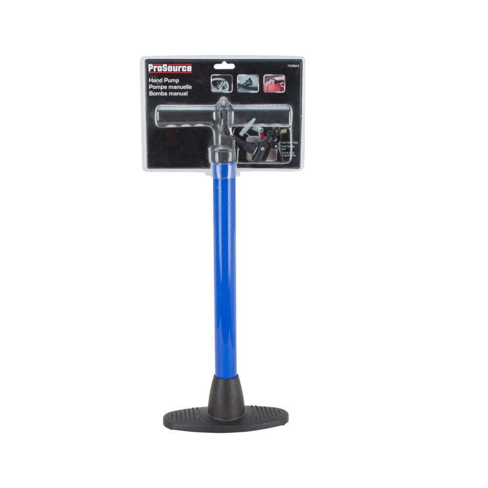 ProSource JL-HP013L Bicycle Hand Air Pump, Blue