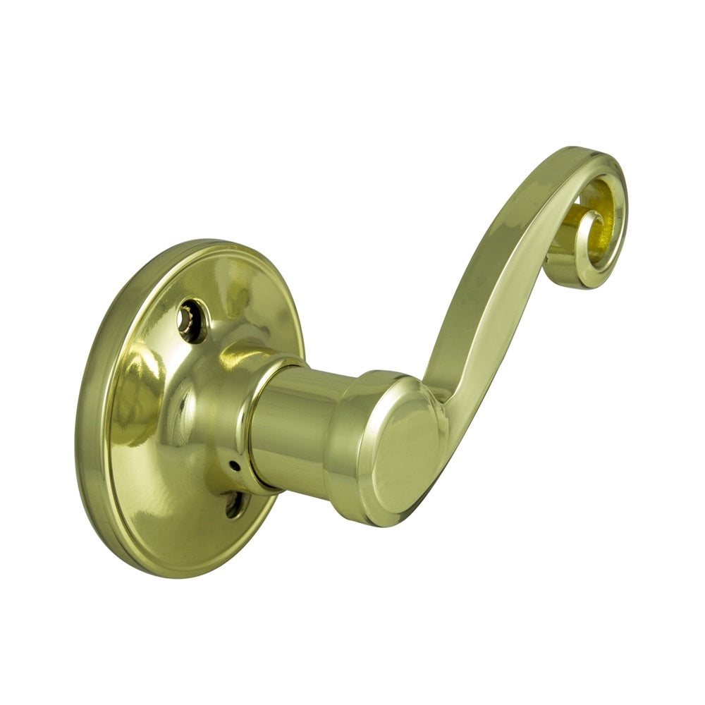 ProSource L6704RV-PS Right Hand Dummy Door Lever, Polished Brass