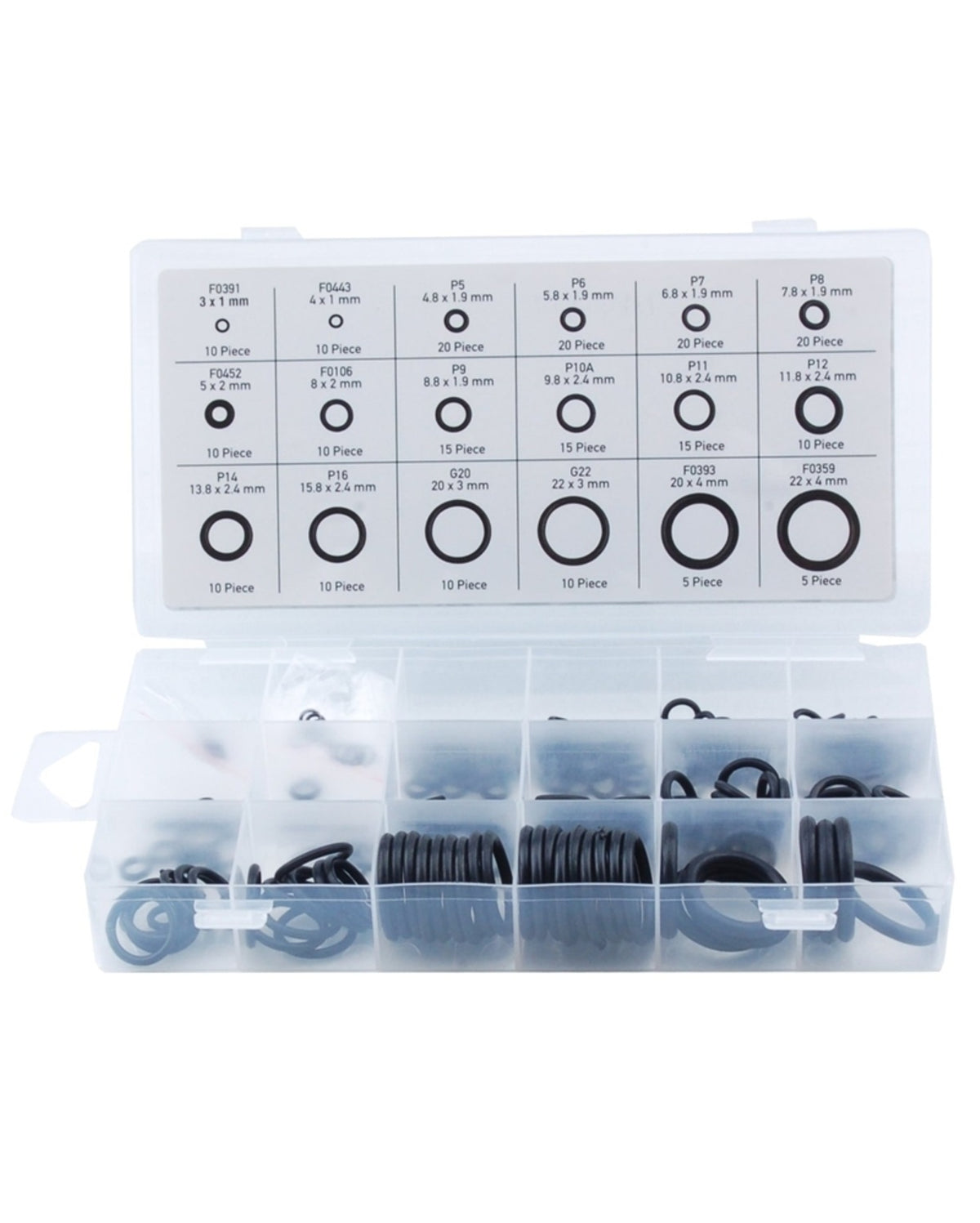ProSource 61302 O-Ring Assortment, 225 Pieces