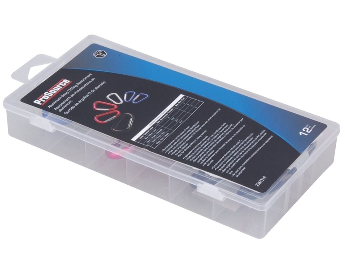 ProSource 61582 Snap D-Ring Assortment, 12 Pieces