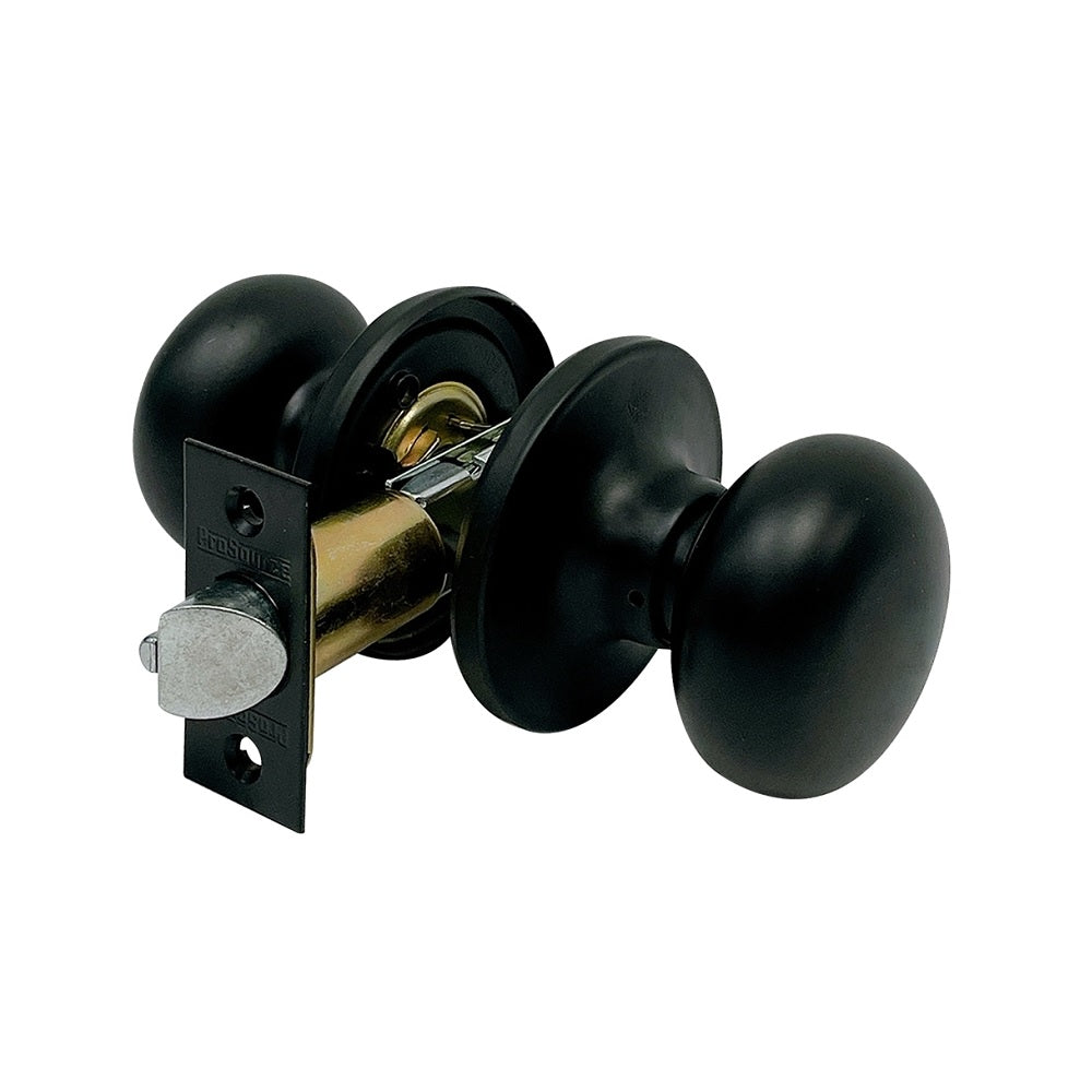 ProSource TFX930BSR4V24 Tubular Knob Passage Lock, Matte Black