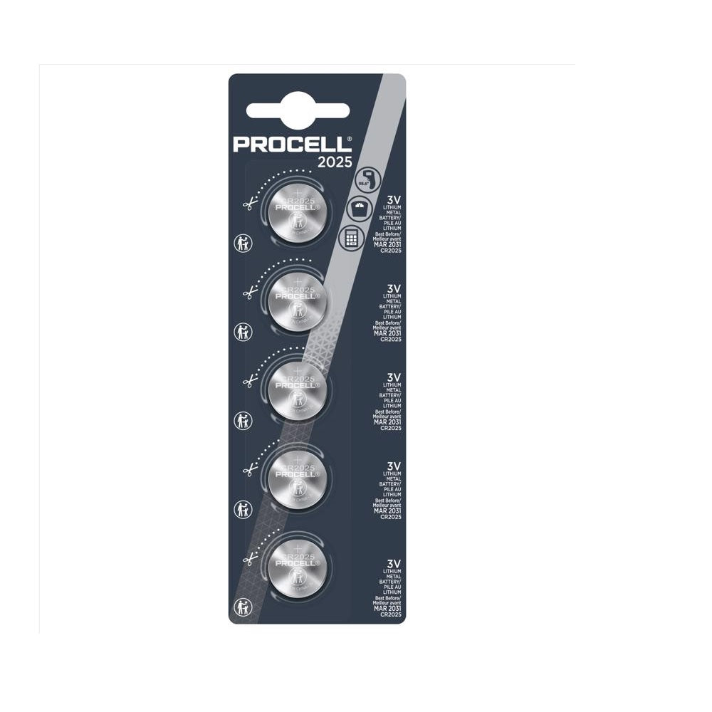 Procell PC2025 Lithium Coin Primary Battery, 3 Volt
