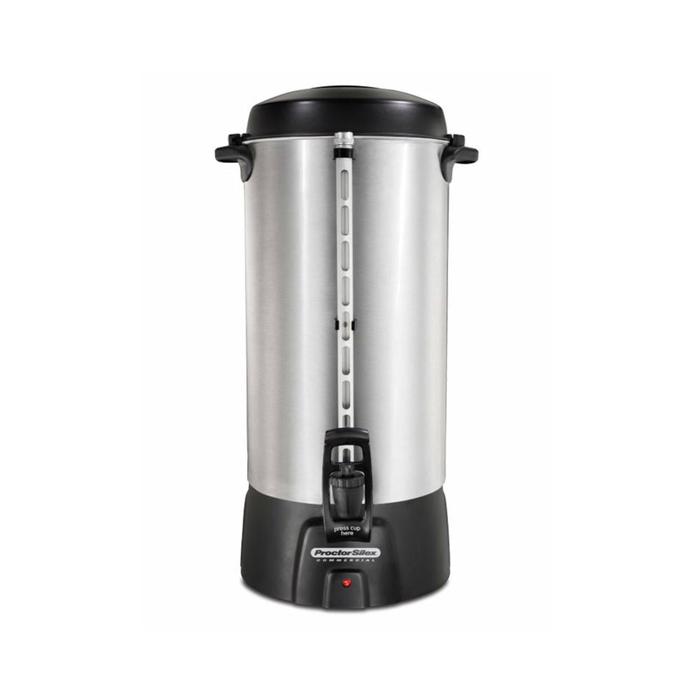 Proctor Silex 45100R Brushed Aluminum Coffee Urn, 100 Cups