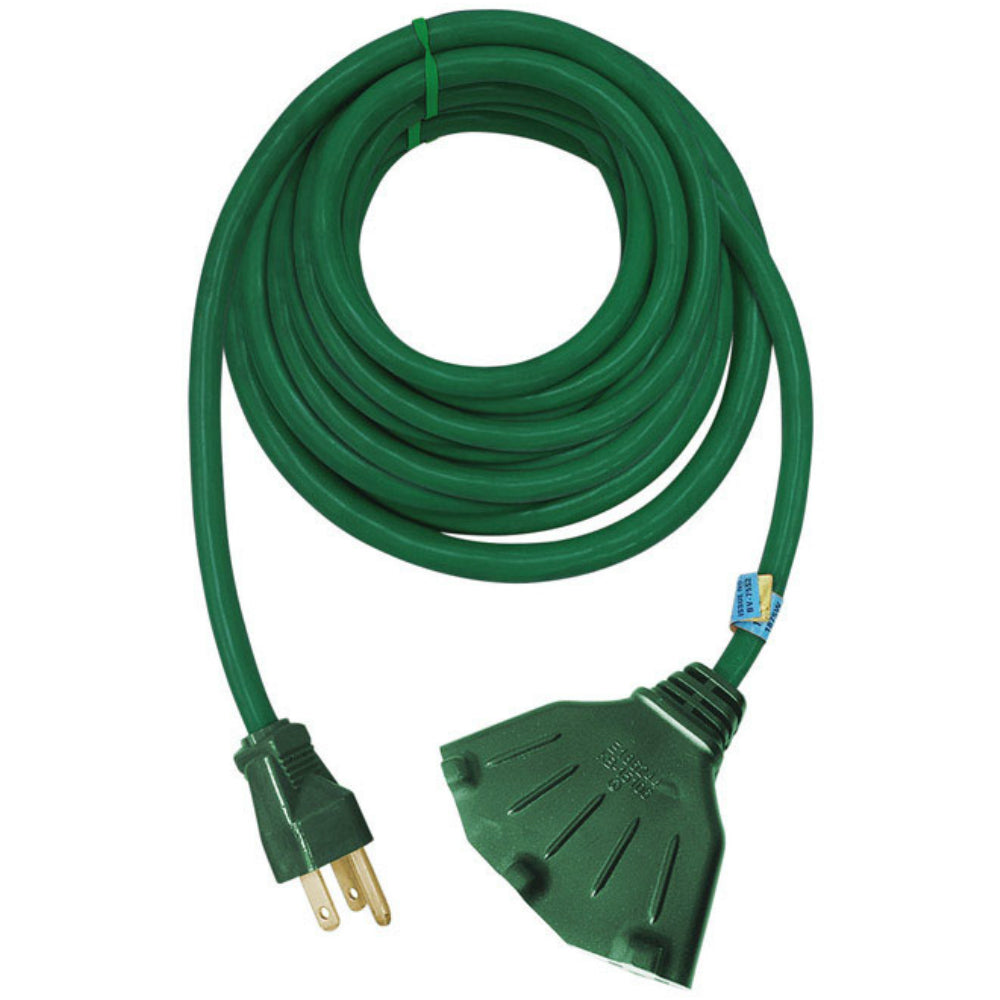 Projex MO-SJT163-50GNP Triple Outlet Cord, Green, 50 Ft