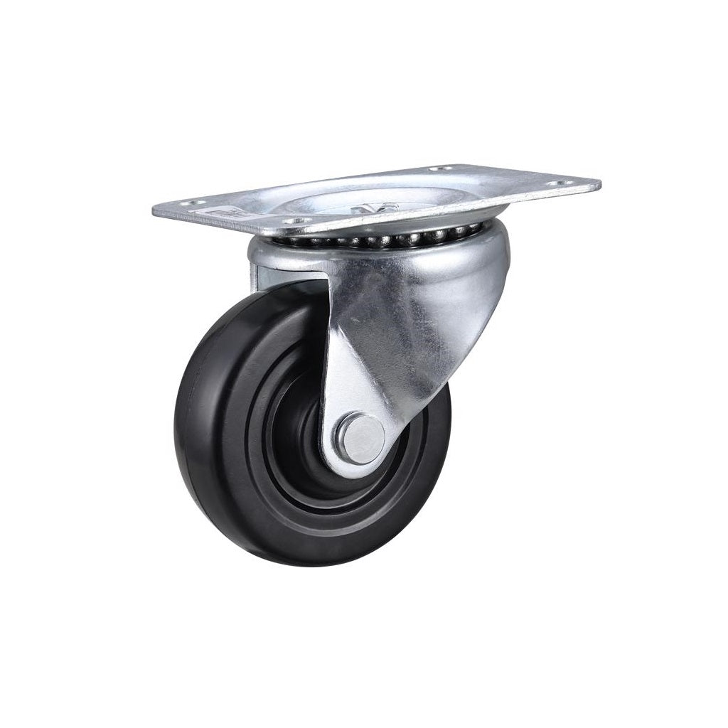 Projex 9629 Swivel Soft Rubber Caster, 4 inch, 200 Lb