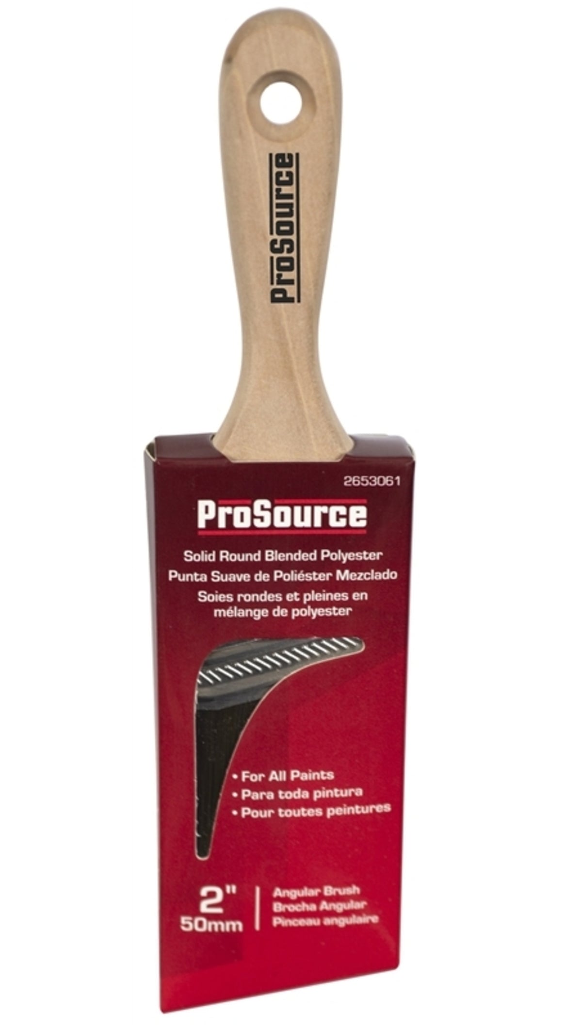 Prosource OR 21681 0200 Angular Sash Paint Brush, 2"