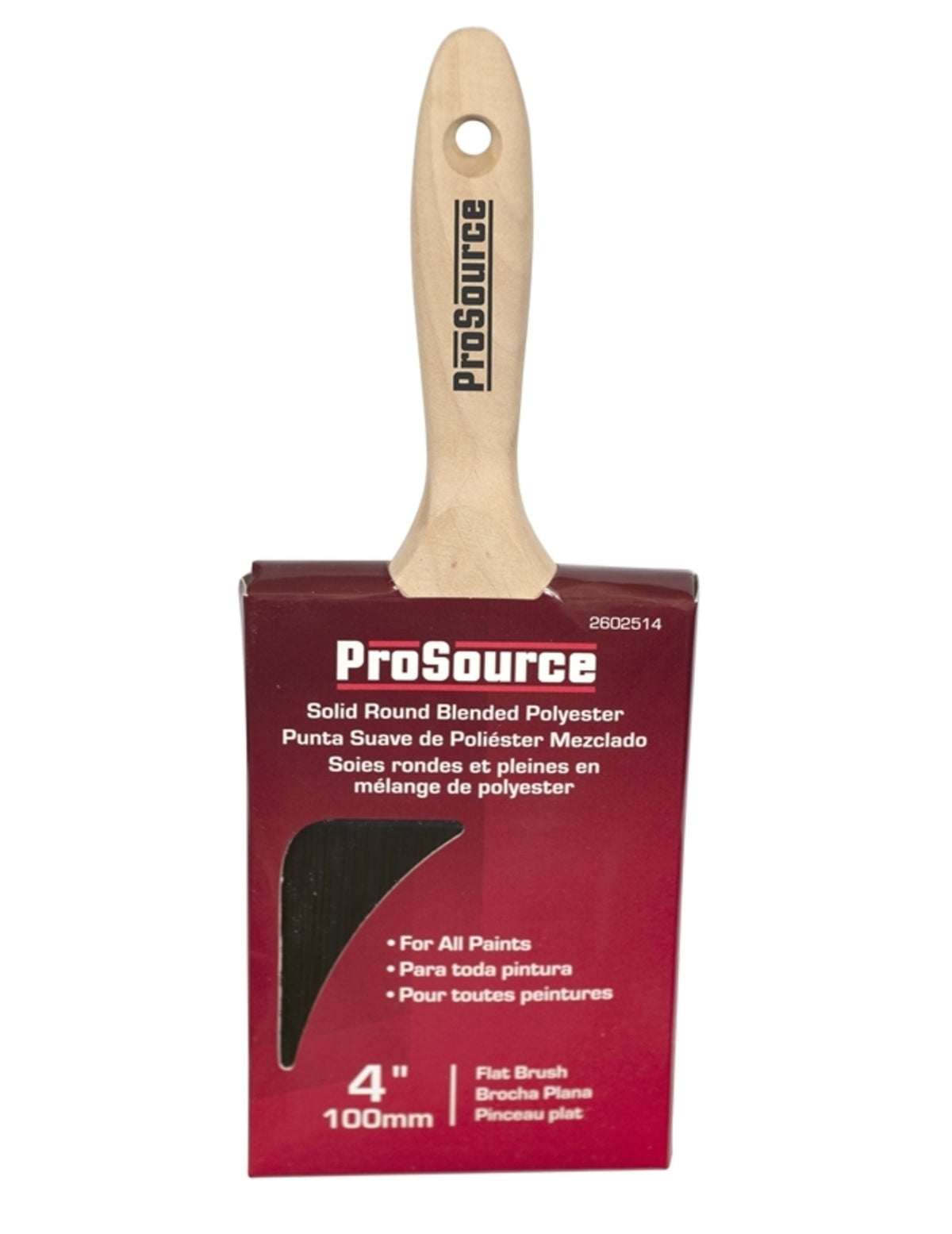 Prosource OR 11601 0400 Flat Paint Brush, 4"
