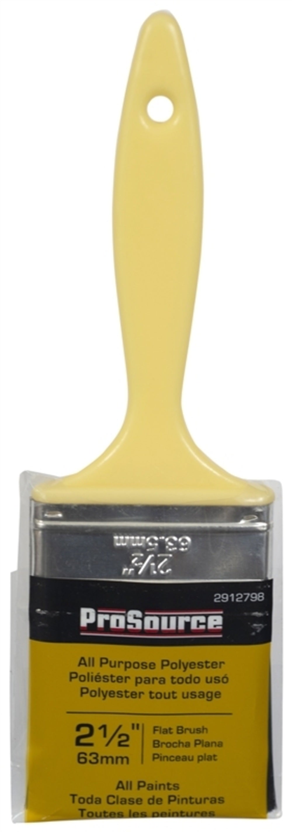 Prosource OR 110025 0250 Flat Paint Brush, 2-1/2"