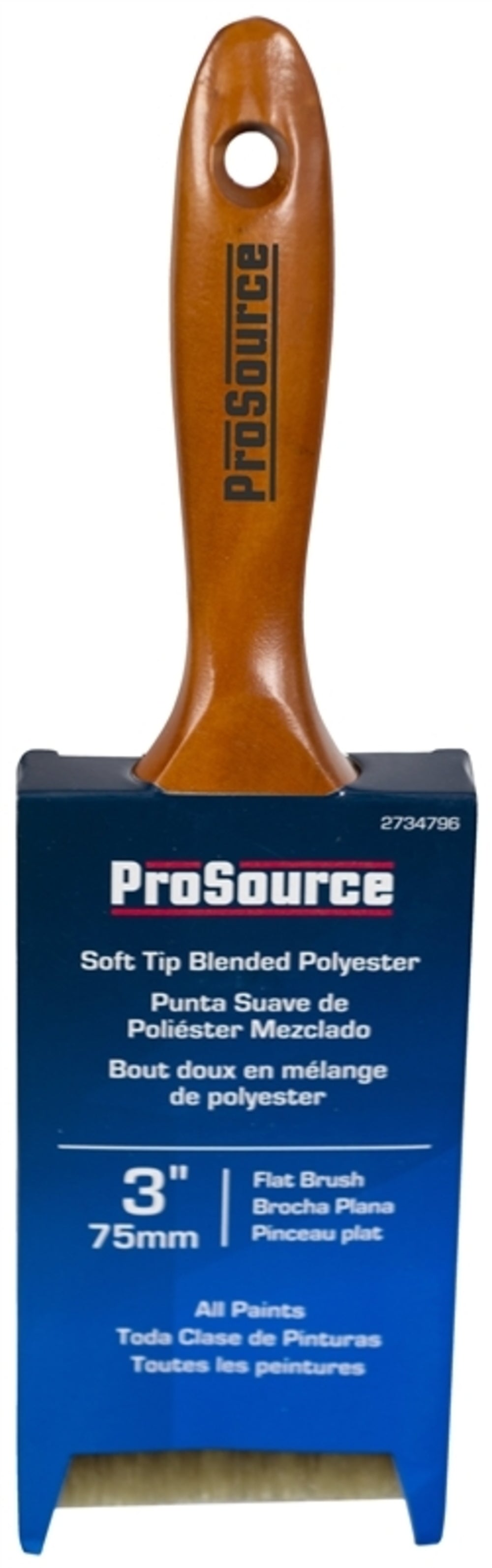 Prosource OR 1172 0300 Flat Paint Brush, 3"