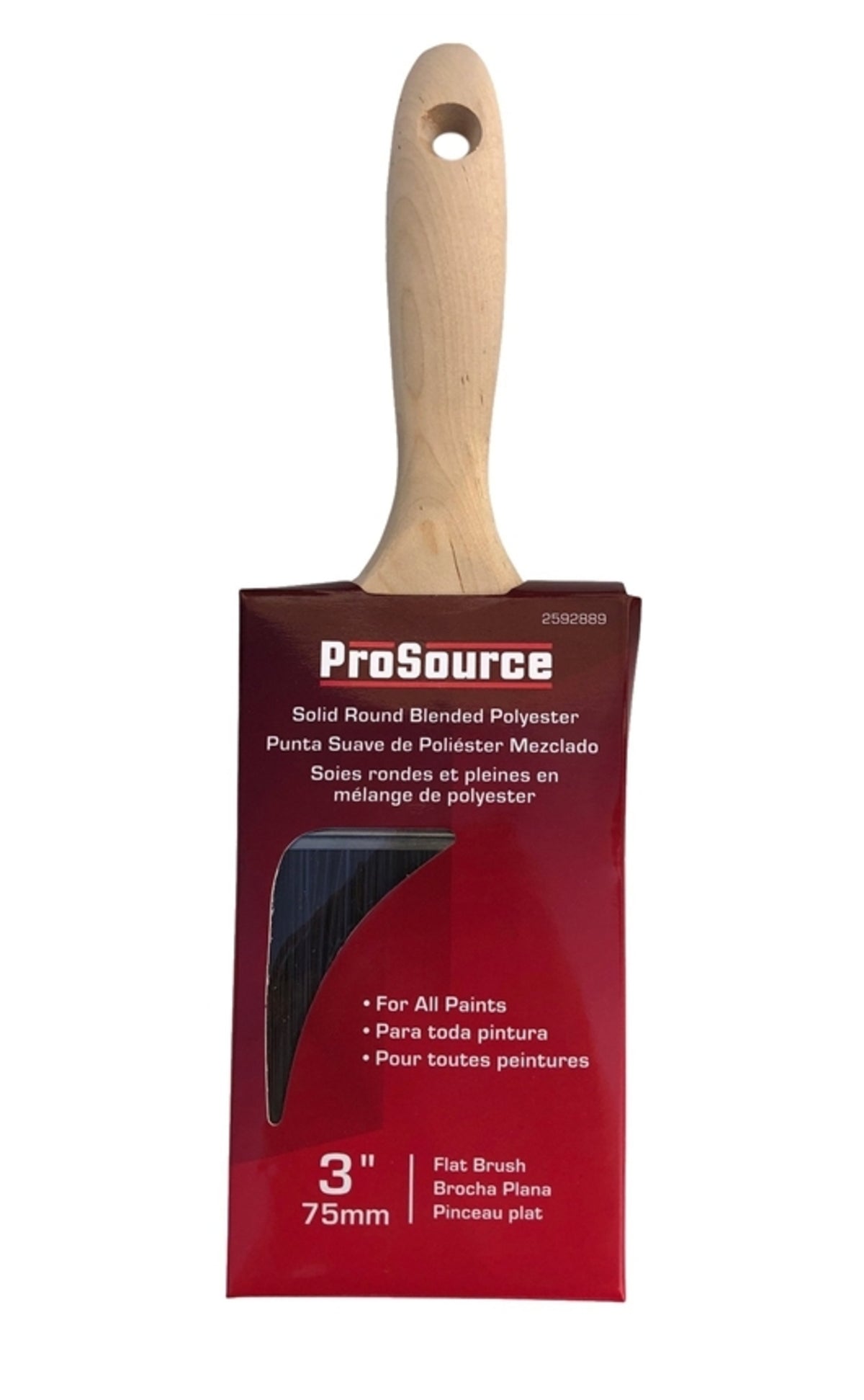 Prosource OR 11601 0300 Flat Paint Brush, 3"