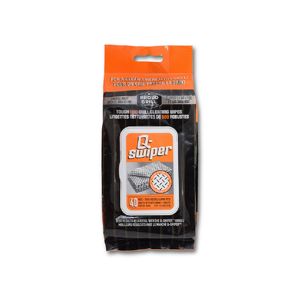 Proud Grill Company 2867-WP-111 Q-swiper Grill Wipes, Black/White