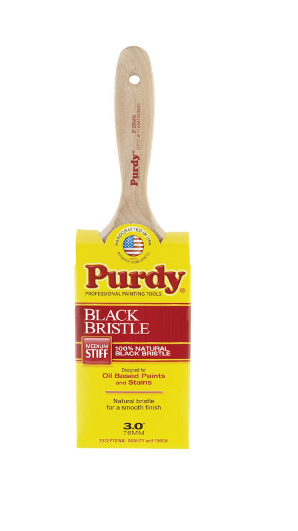 Purdy 144400030 Swan Flat Paint Brush, 3 inch