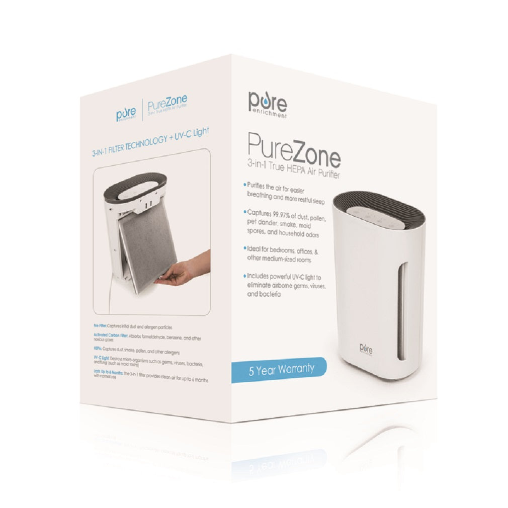 Pure Enrichment PEAIRPLG Air Purifier HEPA, White