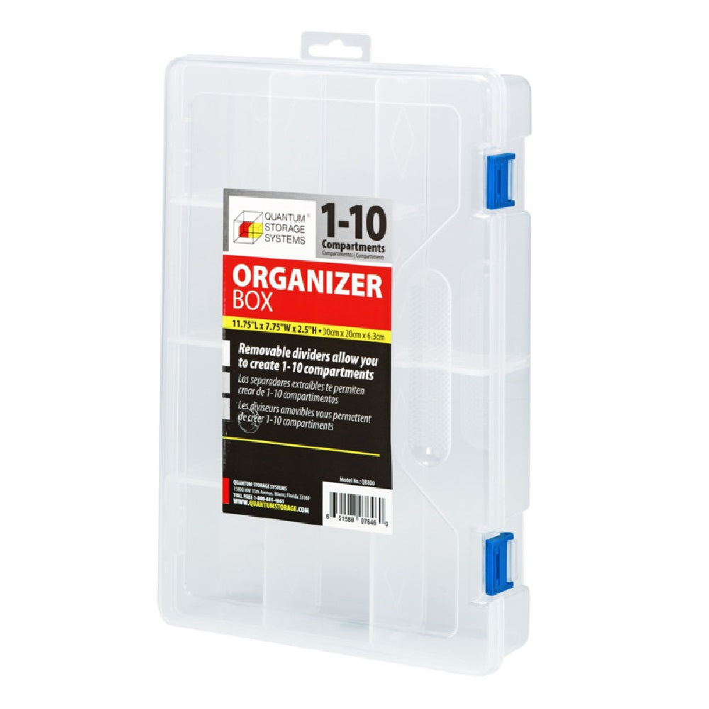Quantum QB800 Utility Box, Polypropylene, Clear, 11-3/4 Inch