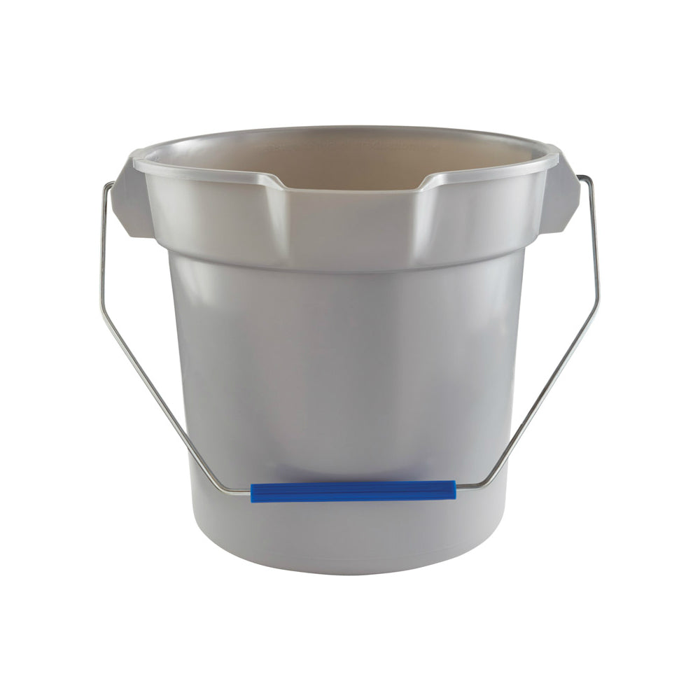 Quickie 2056581 Bulldozer Bucket, Grey, 10 Quart