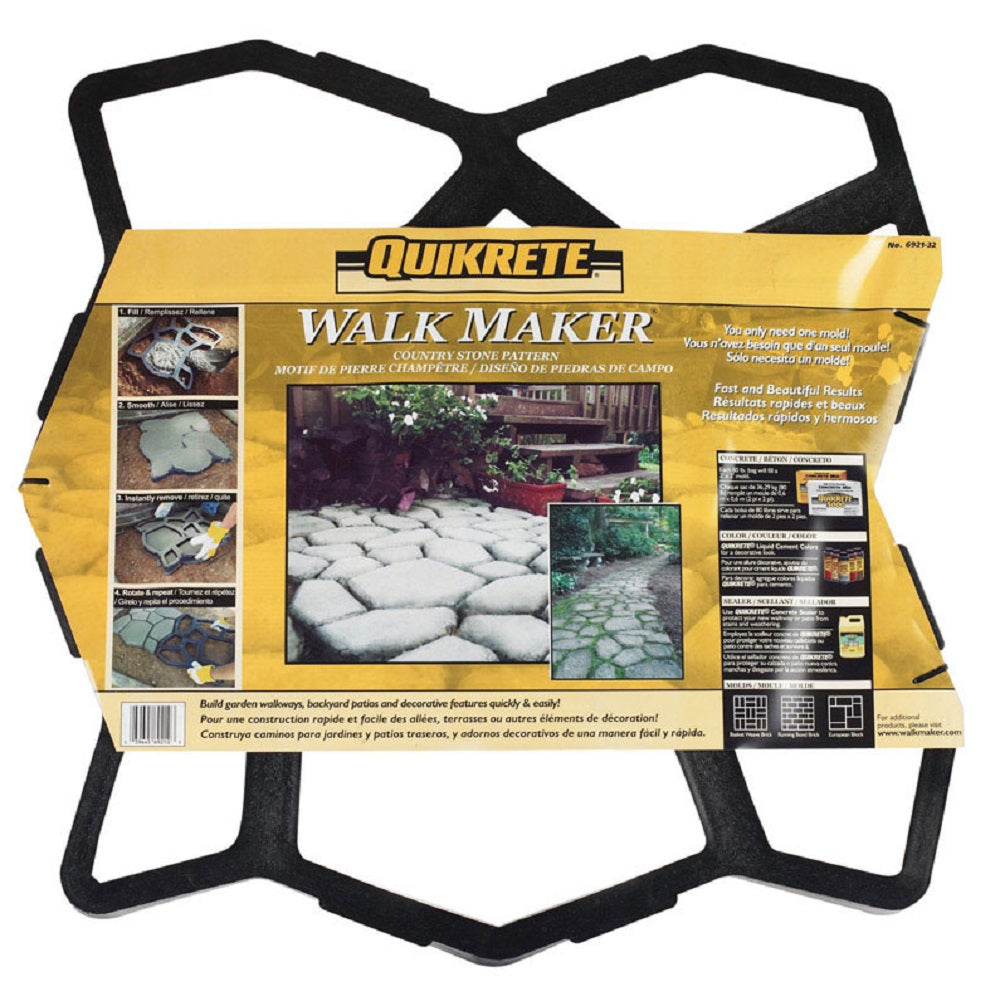 Quikrete 6921-32 Walk Maker Concrete Stone Pattern Form, Assorted Color