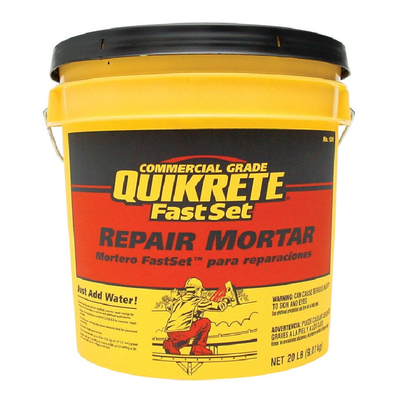Quikrete 1241-20 Fast Set Repair Mortar, Grey, 20 LB