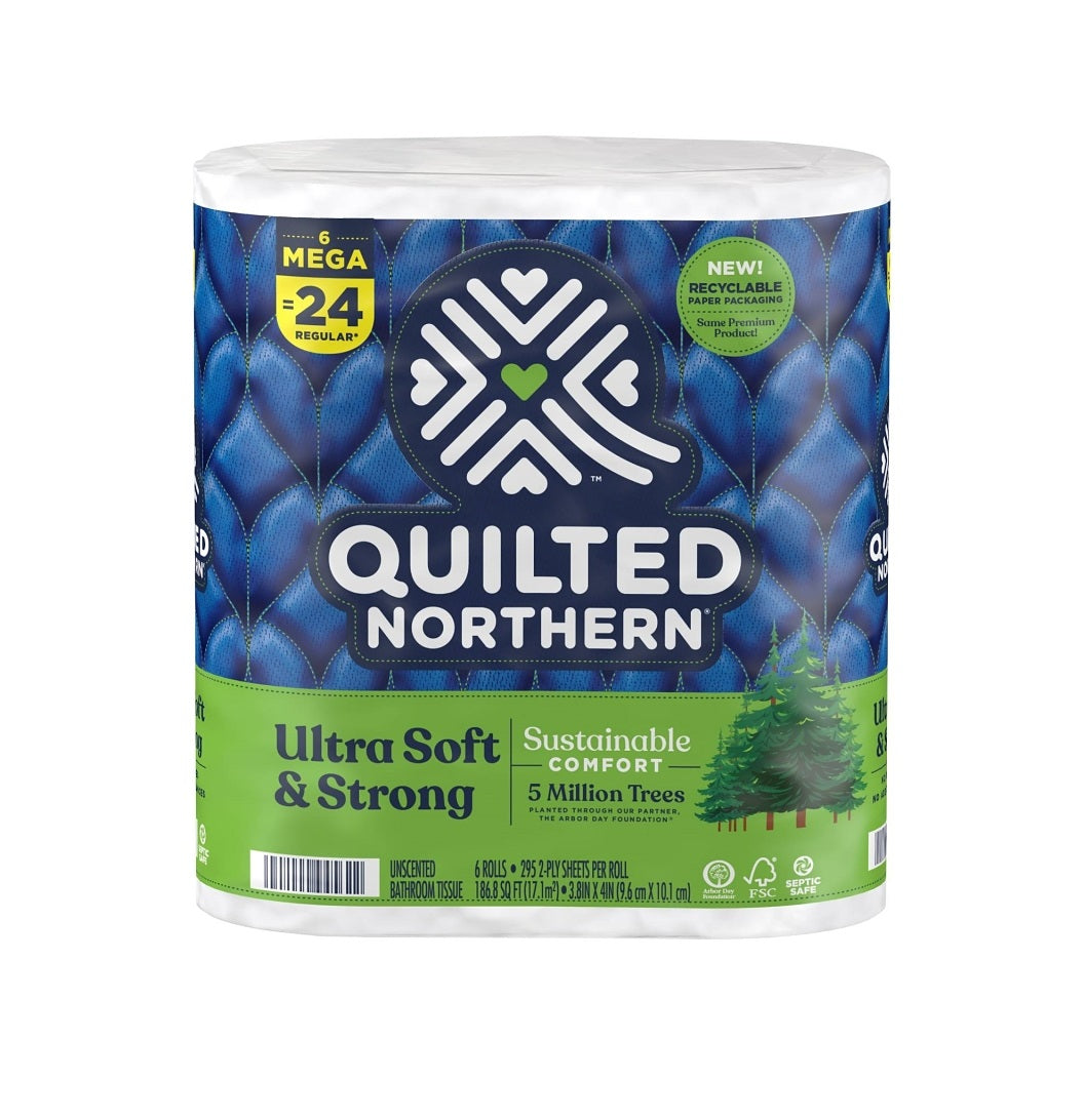 Quilted Northern 94429 Bathroom Tissue, 2-Ply, Paper