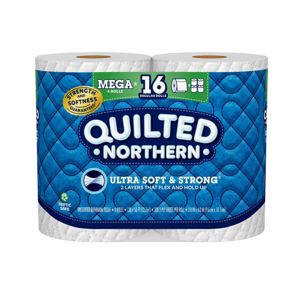 Quilted Northern 94427 Ultra Soft & Strong Toilet Paper, White