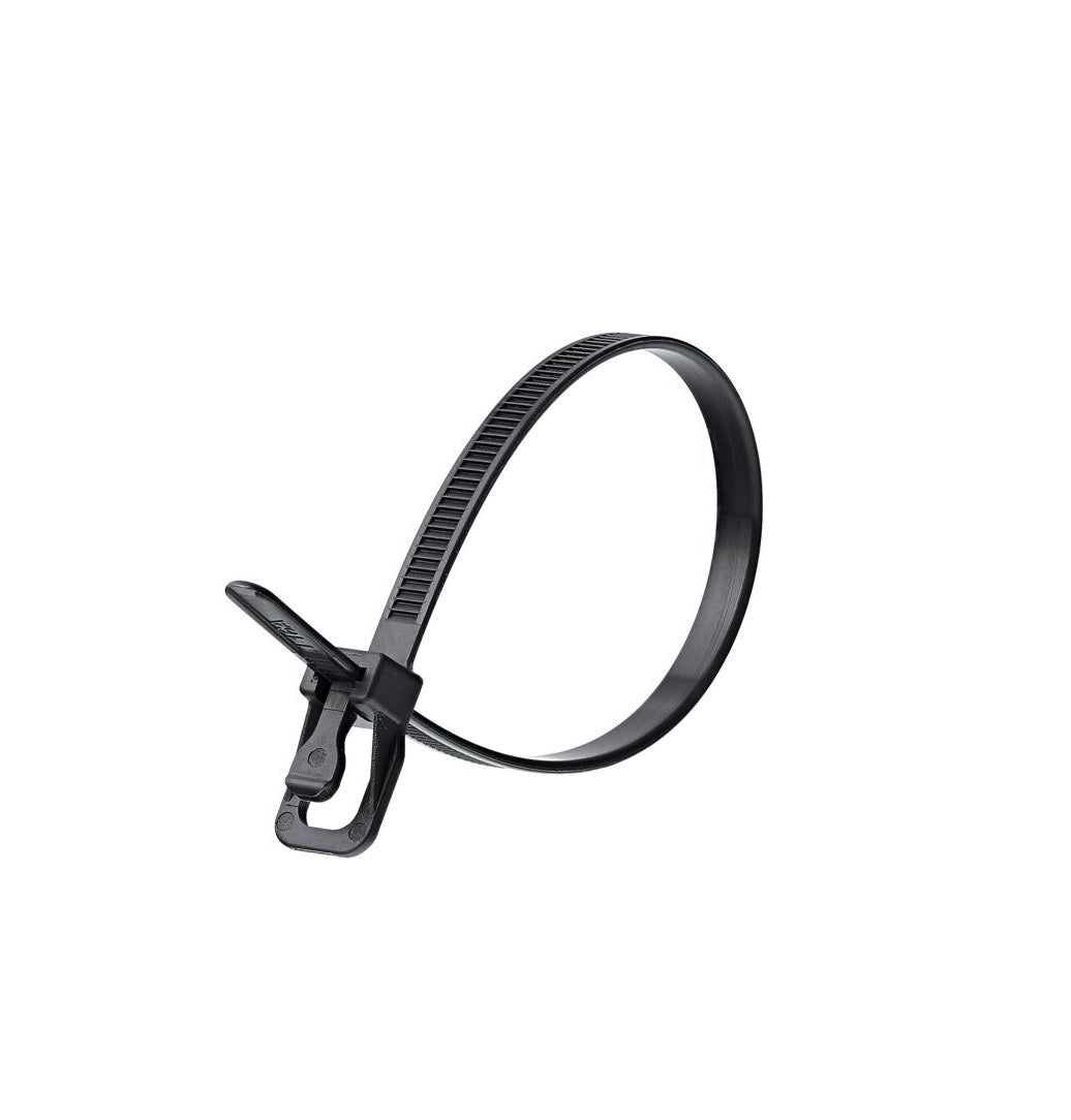 RETYZ EVT-S08BK-TA EveryTie Cable Tie, Black, 100 pk