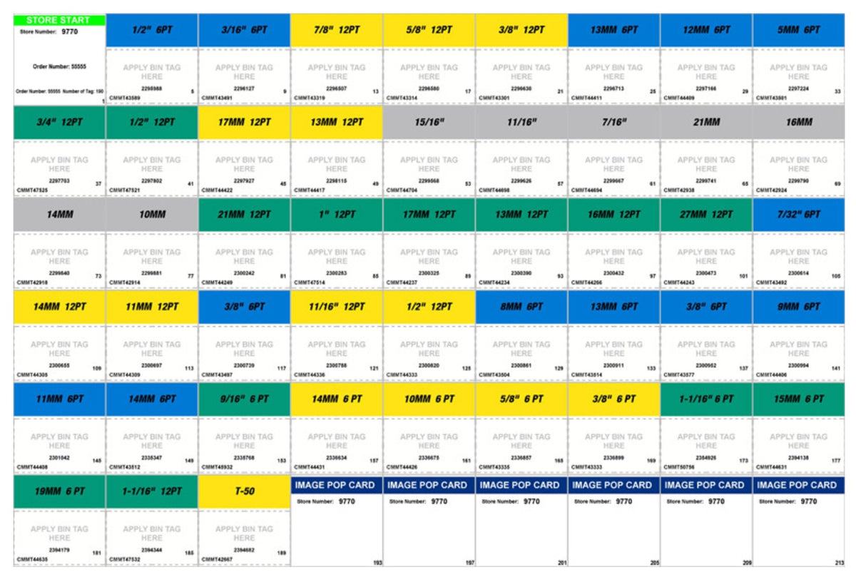 RR Donnelley 205970 Socket POP Cards