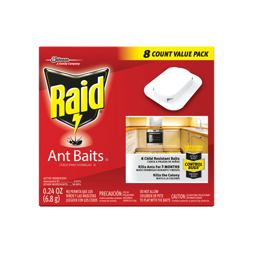 Raid 76720 Ant Bait, Pack of 8, 0.24