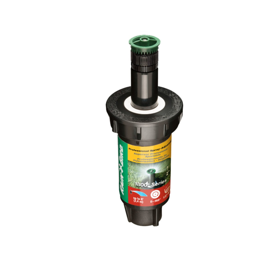 Rain Bird 1802AP8 Professional Series Pop-Up Head Sprinkler, 8 Ft