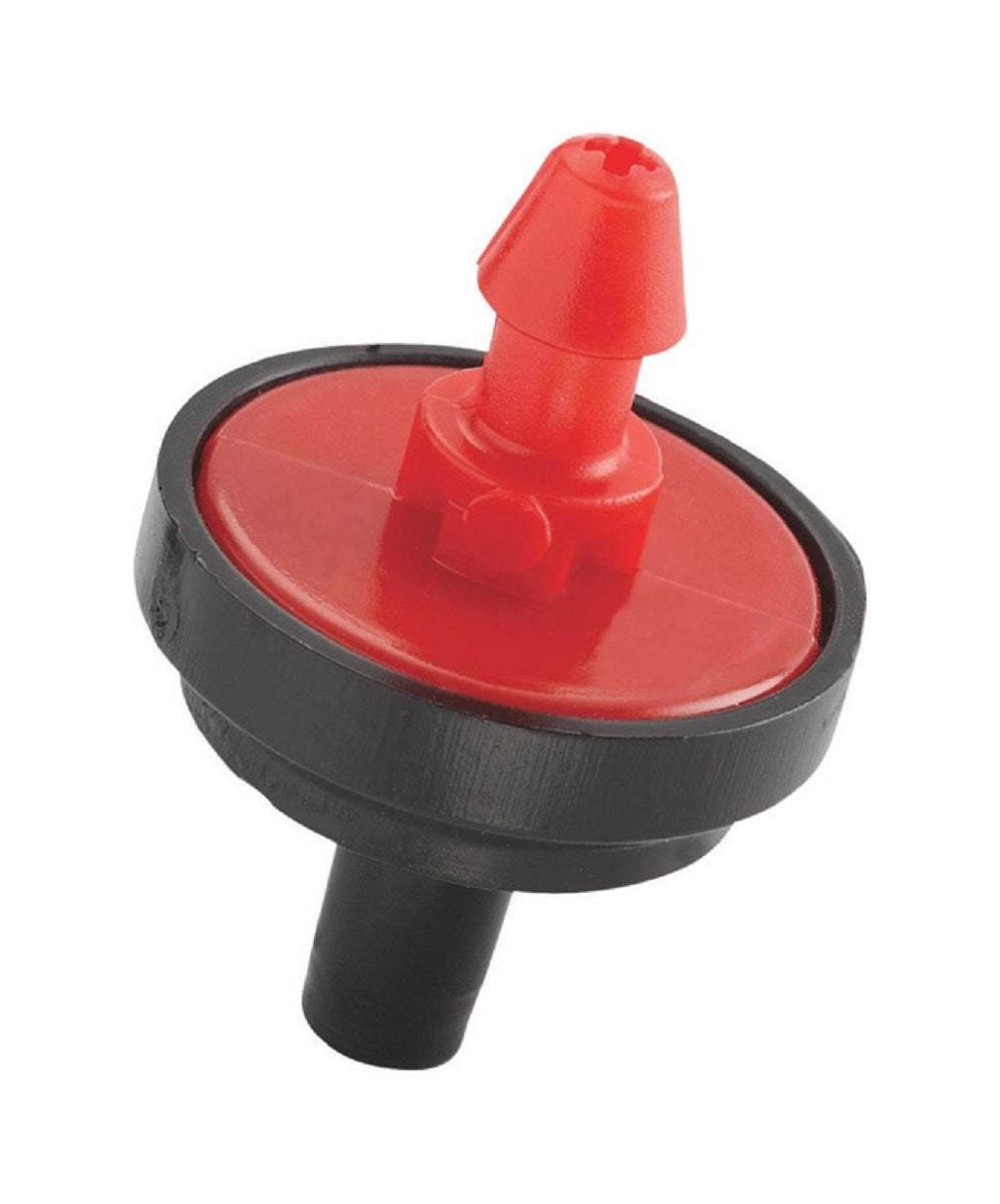 Raindrip PC2010B Pressure Compensating Dripper, Black/Red
