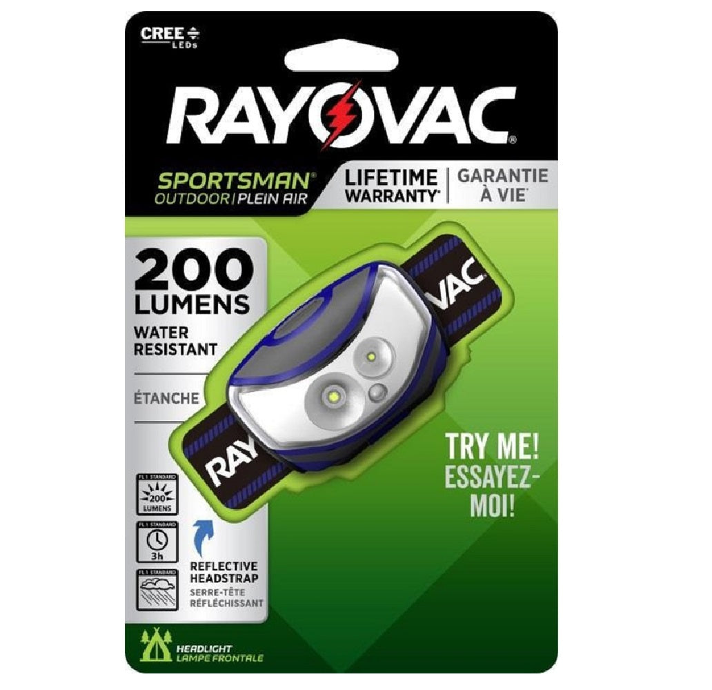 Rayovac SPPHL3AAA-BXT Sportsman LED Head Lamp, Multicolored