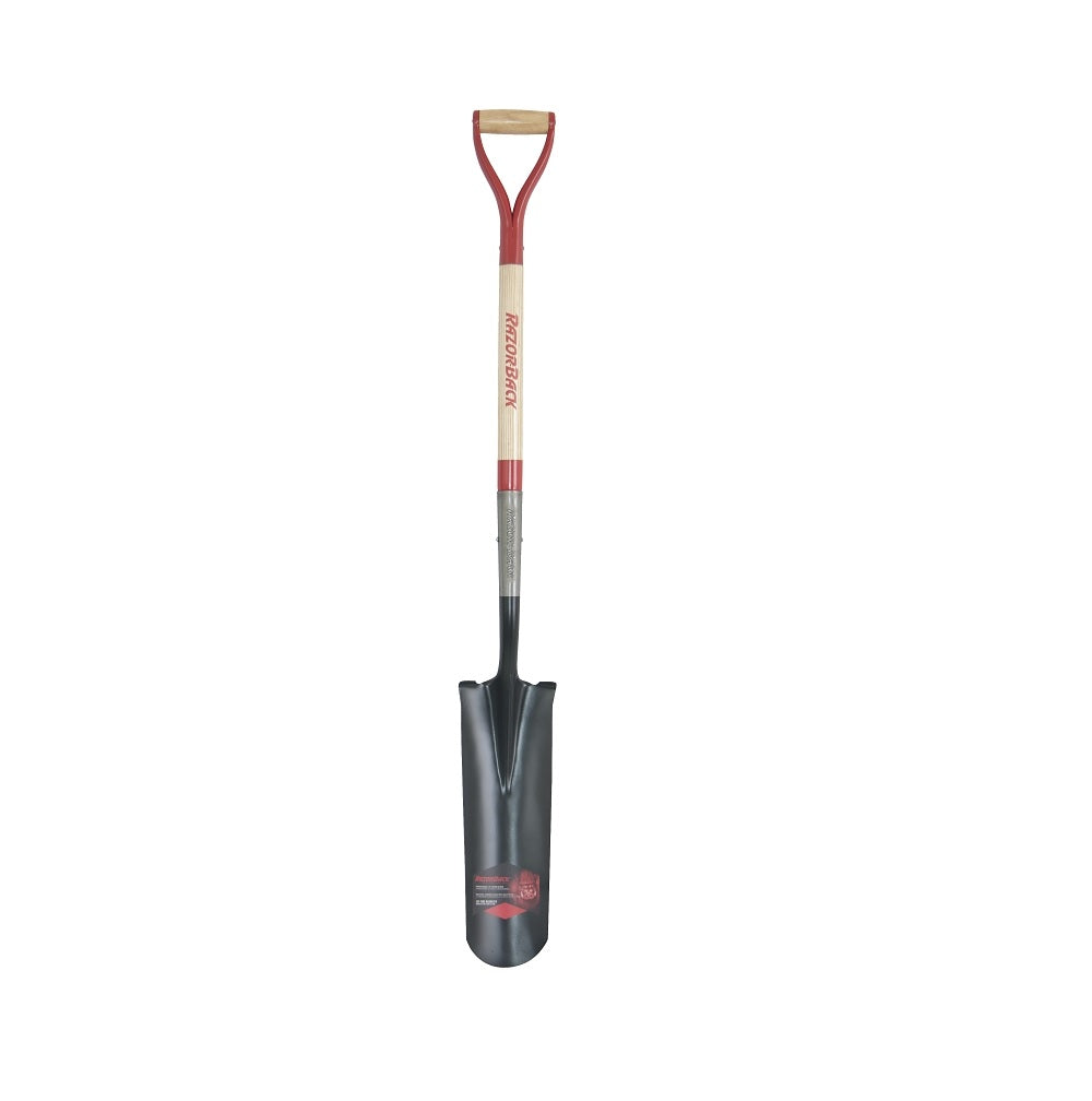 Razor Back 2597400 Drain Spade, Steel Blade, Wood Handle