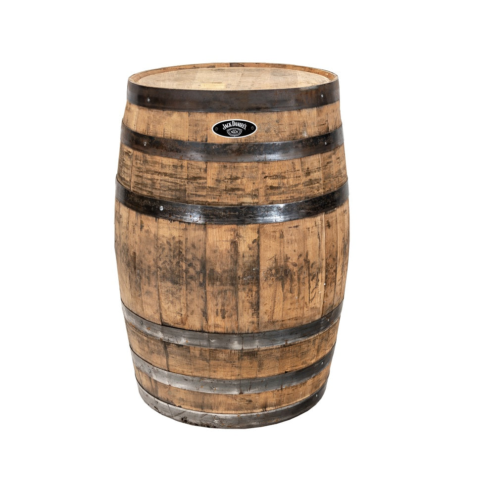 Real Wood B320 Jack Daniel's Whiskey Barrel, Brown