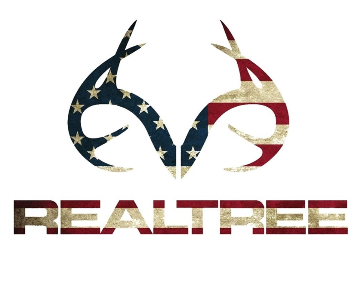 Realtree Contour-Cut Flag Antler Decal, 3.5" x 5.5"