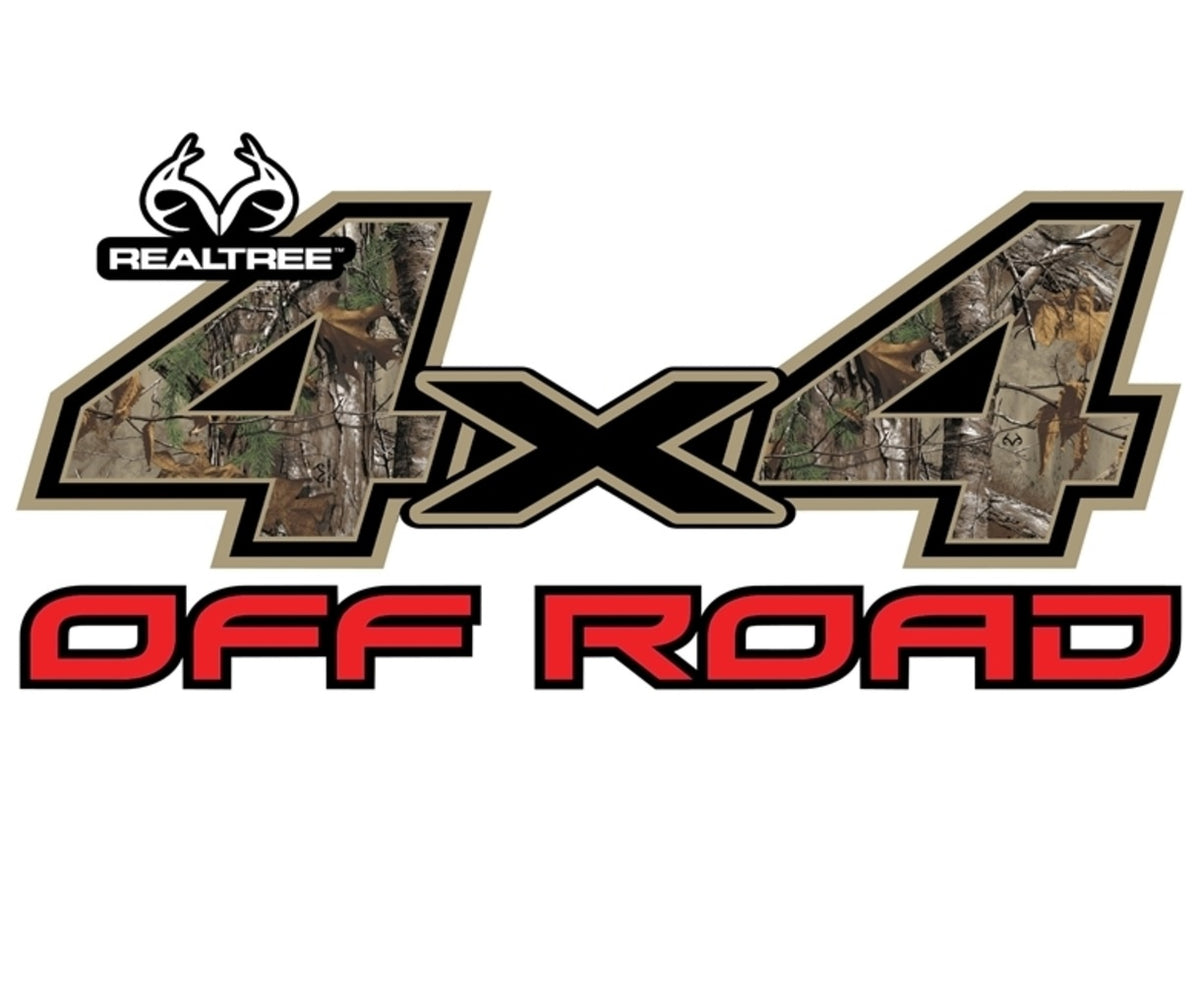 Realtree RT-4X4-XT Xtra Camo 4X4 Off Road Decal, 6.25" x 13.25"