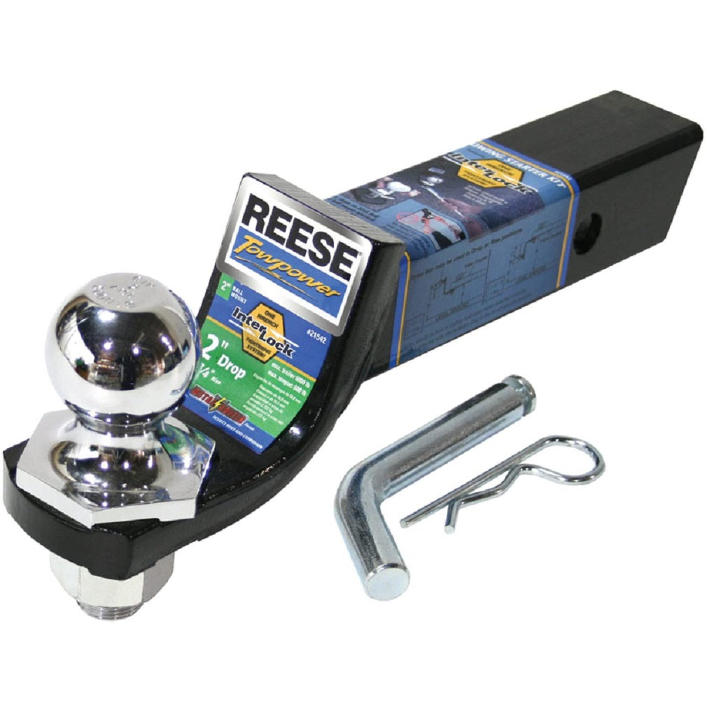 Reese 21542RAK Towpower Trailer Hitch Starter Ball Mount Kit