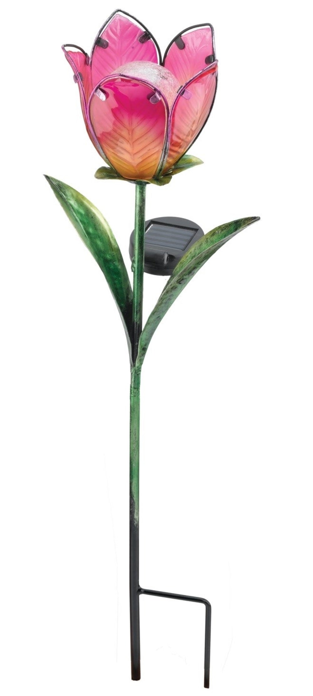 Regal Art & Gift 10559 Solar Tulip Garden Stake, 23.75", Multi-Color