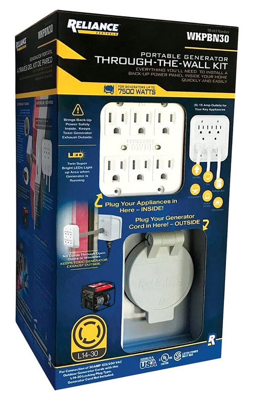 Buy reliance controls wkpbn30 portable generator through-the-wall kit - Online store for pneumatic tools & accessories, accessories in USA, on sale, low price, discount deals, coupon code