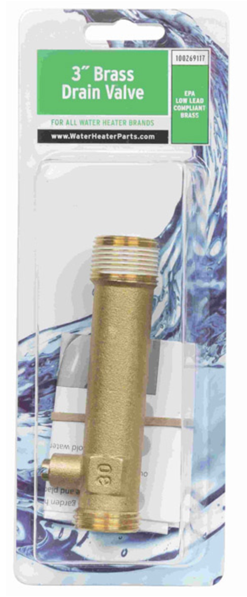 Reliance 100269117 Drain Valve, Brass