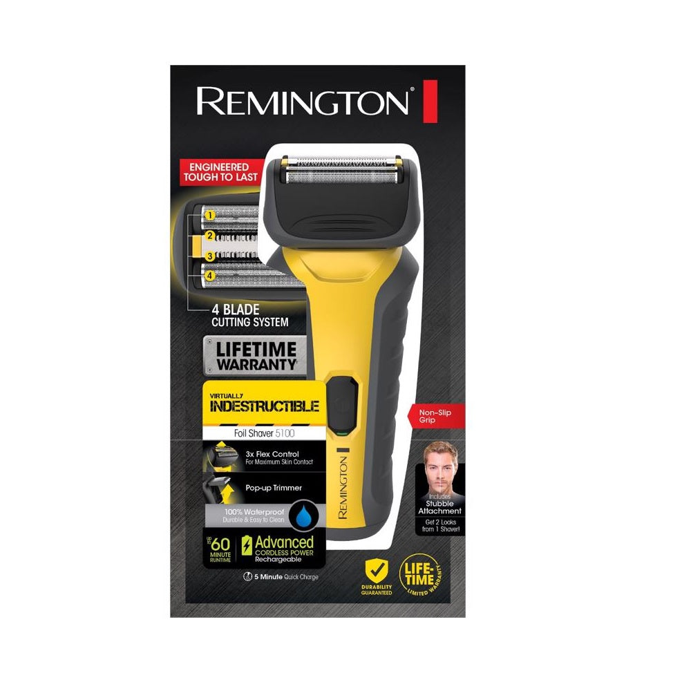 Remington PF7855A Virtually Indestructible Dual Foil Shaver, 100-240 Volt