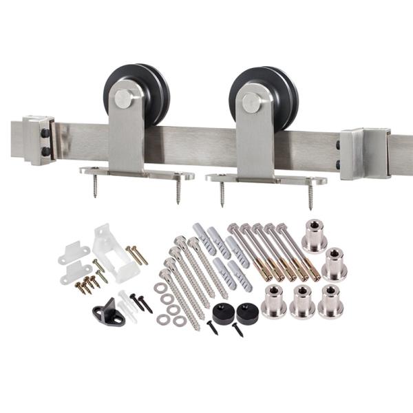 Renin BD101K-78 Straight Strap Barn Door Hardware Kit, Bronze