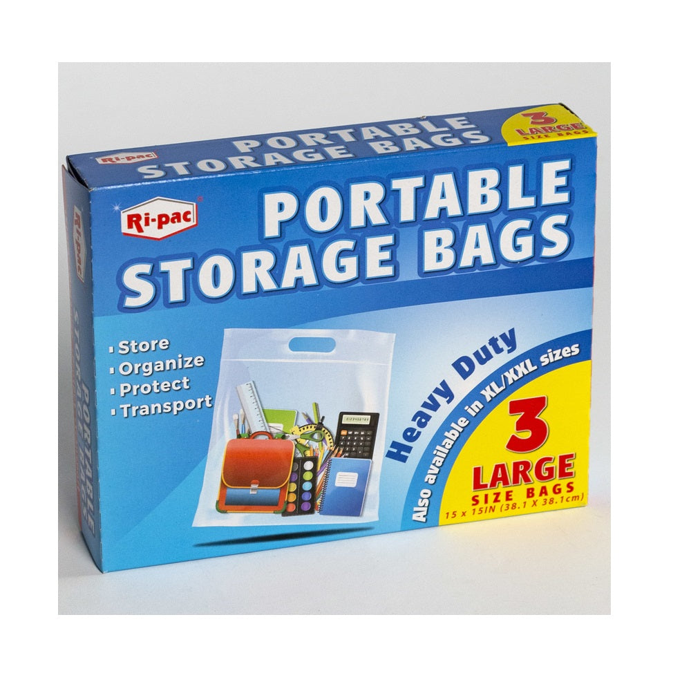 Ri-Pac 27803T Portable Storage Bag, Clear