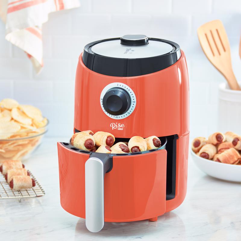 Rise by Dash RCAF160GBOR02 Air Fryer, Orange, 2 Quart