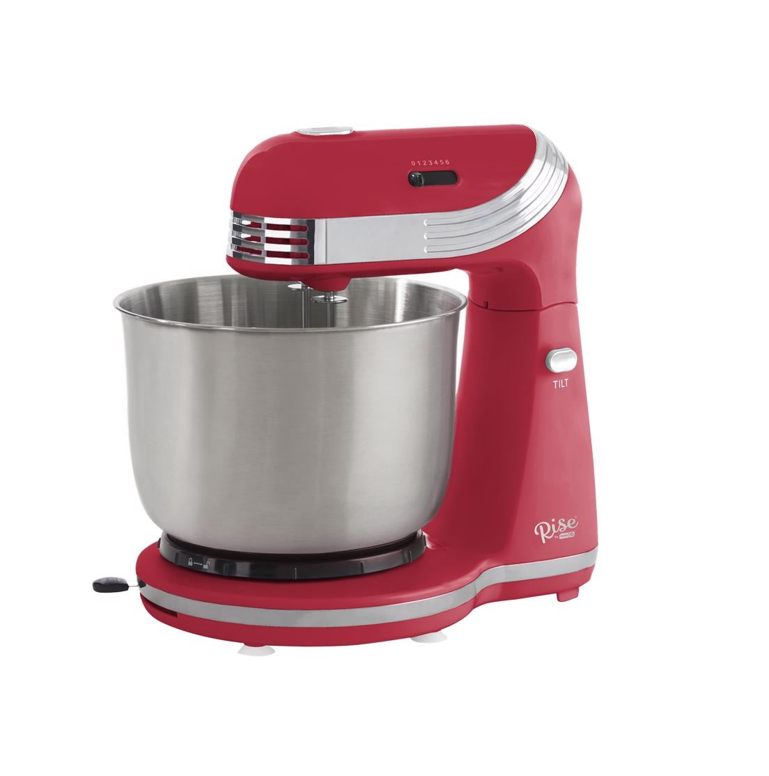Rise by Dash RCSM200GBRR02 Stand Mixer, Red, 3 qt. cap.