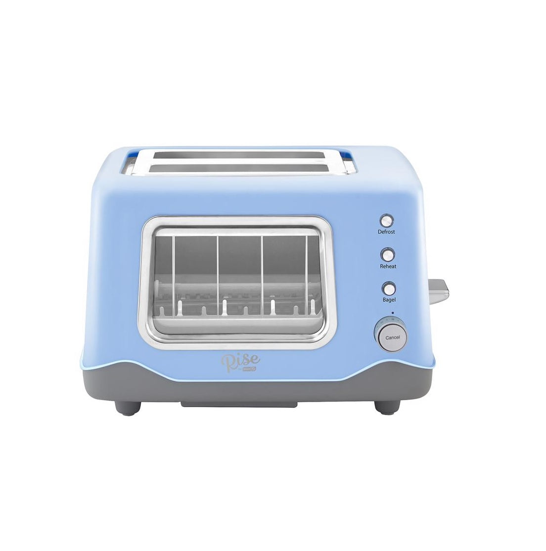 Rise by Dash RCVT200GBSK02 Toaster, Metal, Blue